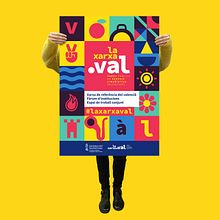 la xarxa.val. Un proyecto de Br, ing e Identidad, Diseño, Ilustración tradicional y Naming de LOCANDIA Estudio - 12.07.2019