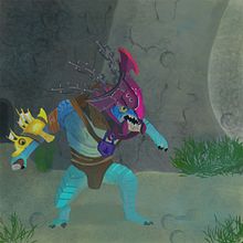Fan art Slark Dota 2 . Artistic Drawing project by Luis Gonzaga - 07.12.2019