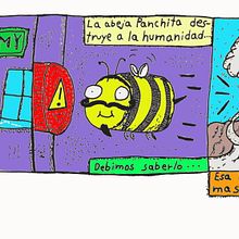 La abeja Panchita conquista al mundo.... Comic project by Olaf Arroyo - 07.14.2019
