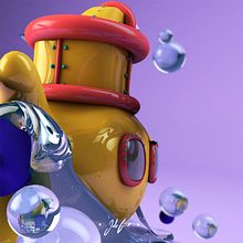 Yellow Submarine. Un proyecto de 3D, Diseño, Diseño gráfico, Instagram y Lettering de Julio Casique - 14.07.2019