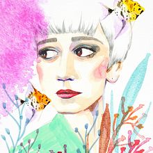 My project in Illustrated Portrait in Watercolour course. Projekt z dziedziny Retuszowanie fotografii i Malowanie akwarelą użytkownika bonaramis_art - 14.07.2019