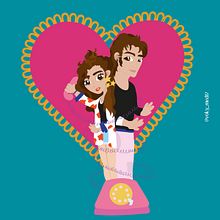 Esclava del telefono . Un proyecto de Creatividad, Dibujo, Diseño, Ilustración tradicional, Ilustración digital e Ilustración vectorial de Ana Medina - 15.07.2019