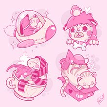 Diseño de personajes para tatuajes.. Un proyecto de Diseño de tatuajes, Ilustración tradicional e Ilustración digital de Polilla Tattoo - 16.07.2019