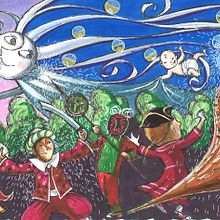 2005- La Patum de Berga. Un projet de Illustration traditionnelle de Isabel Badia i Nogués - 16.07.2019