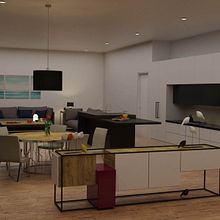 INFOGRAFIA ARQUITECTONICA 3D NOCHE. Un projet de 3D , et Architecture d'intérieur de Angela Zegarra - 17.07.2019