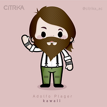 Mi Proyecto del curso: Diseño de personajes estilo kawaii. Un progetto di Illustrazione vettoriale di Adolfo Plager - 17.07.2019