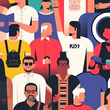 39 Festival de la Guitarra. Córdoba 2019. Een project van Animatie, Posterontwerp, Ontwerp van personages, Grafisch ontwerp, Traditionele illustratie, Digitale illustratie y Vectorillustratie van Bee Comunicación - 17.07.2019