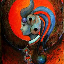 diosa. Painting project by Julio César Salgado Vera - 07.17.2019