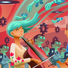 Portadas para revista. Ilustração tradicional e Ilustração digital projeto de Arturo Arriaga - 18.07.2019
