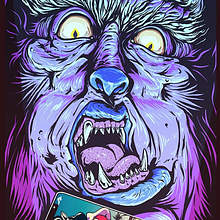 Werewolf Skate by MeFO. Un proyecto de Cómic, Dibujo, Diseño, Diseño de carteles, Ilustración tradicional e Ilustración digital de Miguel Francisco Offidani - 18.07.2019