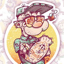 Popeye // Fan Art . Un progetto di Illustrazione digitale di Guacala Studio - 19.07.2019