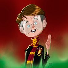 Harry Potter. Concept Art, Character Design, Traditional illustration, Digital Illustration, and Children's Illustration project by Raúl Salguero Llorens - 04.28.2020