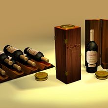Propuesta caja botellero. 3D project by Fernando Torres Paniagua - 02.10.2014