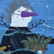 "Estrella" Mural. Street Art, and Children's Illustration project by Laura Tova - 07.22.2019