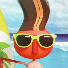 Summer. 3D, Character Design, 3D Character Design, Traditional illustration, Digital Illustration, and 3D Modeling project by J.FRAMES BOND - 07.22.2019