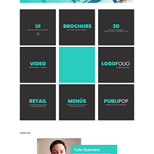 Mi Proyecto del curso: Mi portafolio Web -  Piola Creaiva - Tulio Guerrero. Un progetto di Graphic design di Tulio Guerrero - 22.09.2020