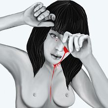 No más daño. Artistic Drawing, Portrait Drawing, Realistic Drawing, Traditional illustration, and Digital Illustration project by Lidia Cantos - 07.24.2019