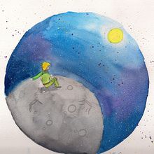 Mi Proyecto del curso: Introducción a la ilustración infantil. Interpretación del cuento "El Principito". . Un progetto di Illustrazione infantile di Cecilia Queuputripai - 25.07.2019