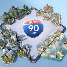 LTH - RUTA 90. 3D Animation, Motion Graphics, and Advertising project by DON PORFIRIO - 07.25.2019