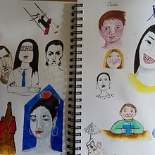 Mi Proyecto del curso: Caras. Projekt z dziedziny Trad, c i jna ilustracja użytkownika Giuanna Dessí - 26.07.2019