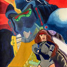 Mi Proyecto del curso: Ilustración con pintura y técnica mixta. Traditional illustration project by luisin40 - 07.28.2019