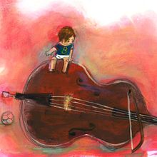 2017- Contrabaix, Contrabajo,  Double bass. Un projet de Illustration traditionnelle de Isabel Badia i Nogués - 29.07.2019