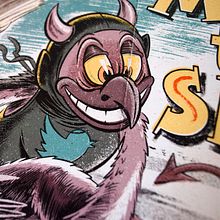 Mi Proyecto del curso: Ilustración lowbrow, viaja al pasado con estilo. Een project van Traditionele illustratie, Zeefdruk y  Illustratie met inkt van Ink Bad Company - 30.07.2019