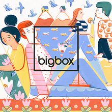 Bigbox. Traditional illustration, and Pattern Design project by Ana Sanfelippo - 06.18.2019