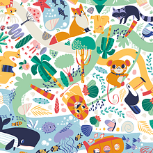 Dröma. Traditional illustration, and Pattern Design project by Ana Sanfelippo - 09.01.2018