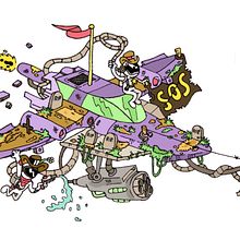 Rodeo intergalactico. Un projet de Créativité, Dessin, Design , Conception de personnages et Illustration traditionnelle de Jesus Camacho - 30.07.2019