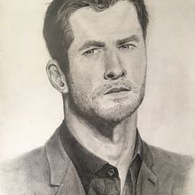 Mi Proyecto del curso: Retrato realista con lápiz de grafito. Un progetto di Disegno a matita, Disegno di ritratti e Disegno realistico di daniottero95 - 02.08.2019