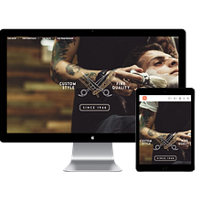 Diseño Web Barberia. Web Design, and Web Development project by Mike Gramage - 07.01.2019