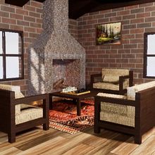 Diseño de interiores en Unreal Engine. Decoração de interiores, Design de iluminação, Design de interiores, e Modelagem 3D projeto de Samuel Delgado Romero - 31.07.2019