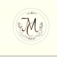 El Ex-libris que se convirtió en sello para boda. Calligraph project by Cristina Lopez Pozo - 07.31.2019