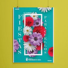 Cartel publicitario para anunciar las Fiestas en Paracuellos del Jarama. Un progetto di Design di poster  di javier de la calle hernandez - 31.07.2019