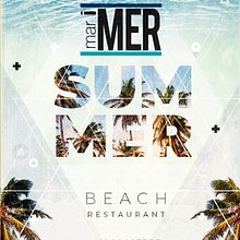 Cartel publicitario para chiringuito de playa en Alcocebre. Un proyecto de Diseño de carteles de javier de la calle hernandez - 31.07.2019