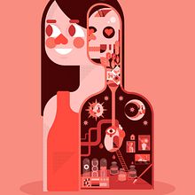  Ilustración de micro mundo - Explorando mi interior. Design, Information Design, Character Design, Digital Illustration, Vector Illustration, Infographics, Stor, and telling project by Melissa González Vogt - 09.06.2019