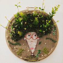 Mi Proyecto del curso: Homoplantae. Projekt z dziedziny  Haft użytkownika Yamila Mallo - 04.08.2019