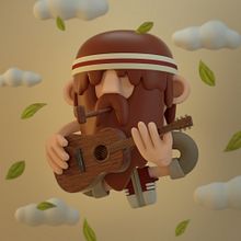 Hippie. 3D project by Eigleer Nunes - 08.04.2019