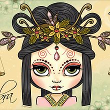 Horoscope Series . Digital Illustration, and Vector Illustration project by Mayte Sánchez García - 12.24.2018