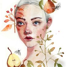 Mi Proyecto del curso: Retrato ilustrado en acuarela. Traditional illustration, and Watercolor Painting project by Vrigit Smith - 08.05.2019