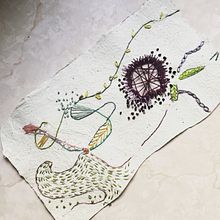 Meu projeto do curso: Técnicas de bordado experimental sobre papel. Embroider project by Clara Quintela - 08.05.2019