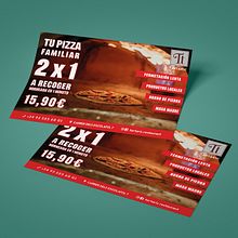 Flyer Restaurante Pizzería. Graphic Design, Marketing, Br, ing, Identit, Design, and Poster Design project by Mihaela Muntean - 05.03.2019