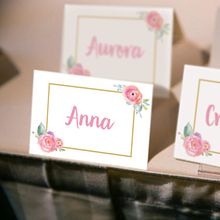 Place Cards for Birthday parties. Design, Graphic Design, and Poster Design project by Mihaela Muntean - 02.06.2017