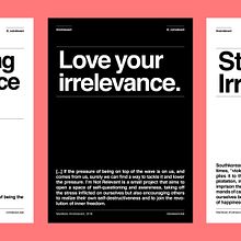 Not Relevant. Cop, writing, Direção de arte, Design gráfico, e Web Design projeto de cintia corredera - 15.01.2019
