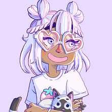 Pastel Girl. Character Design, and Digital Illustration project by Stephany Mesa - 08.06.2019