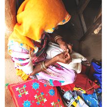 Khadi Project, Bikaner, India, 2015. Bordado projeto de Katy Biele - 02.03.2015