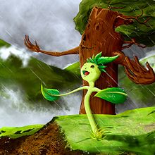 Crecimiento de una semilla. Concept Art, Creativit, Character Design, Traditional illustration, Digital Illustration, and Children's Illustration project by Ronald Ramirez - 12.02.2014