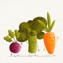 Learning to love vegetables  :). Traditional illustration, Digital Illustration, Children's Illustration, and Vector Illustration project by Viv Campbell - 03.21.2019