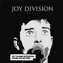 Ian Curtis. Digital Illustration project by Adrián Hakim - 08.08.2019